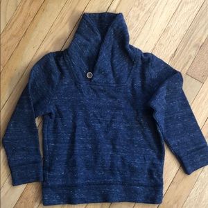 Boys. Blue shawl collar sweater